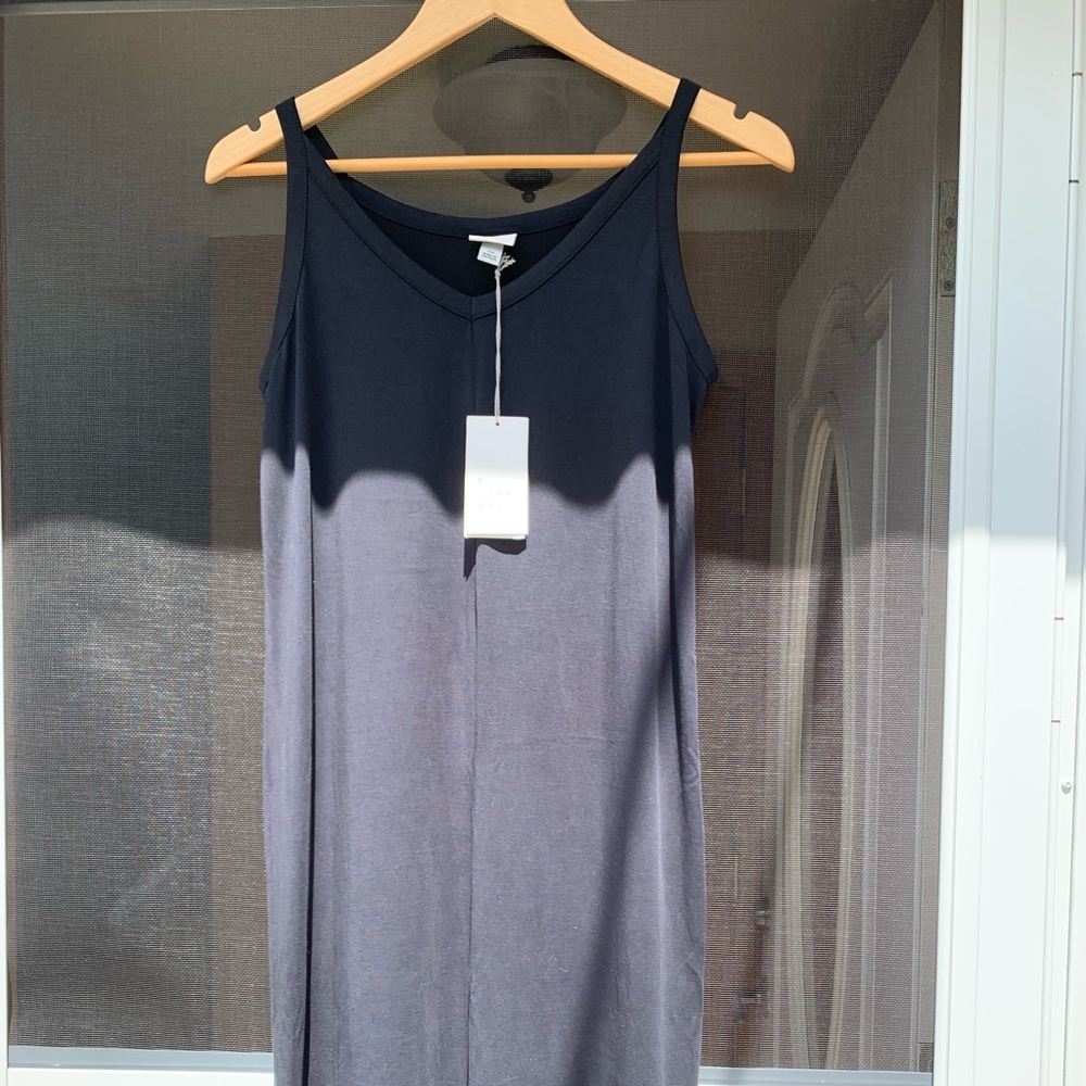 black midi dress